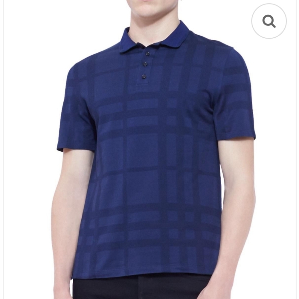 Burberry Plaid Full Check Polo Tee Men